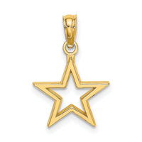 10k Cut-out Star Charm-10K7141