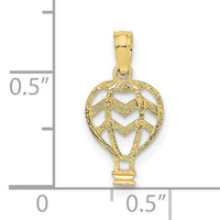 10K Cut-Out Flat Hot Air Balloon Charm-10K7148