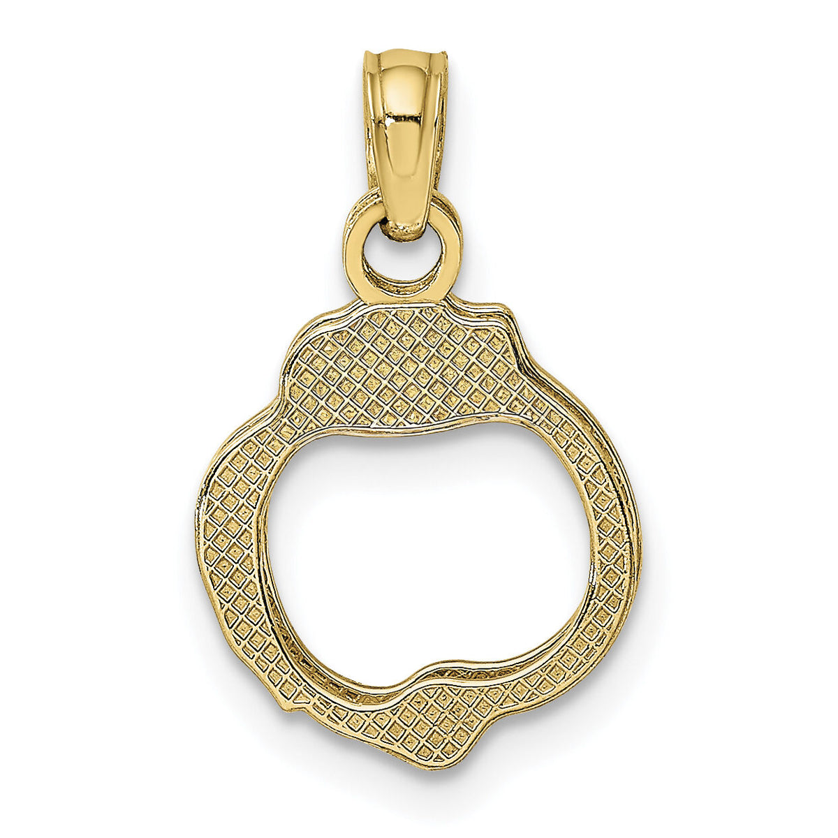 10K Moveable Handcuffs Charm-10K7154