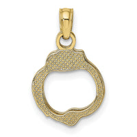 10K Moveable Handcuffs Charm-10K7154