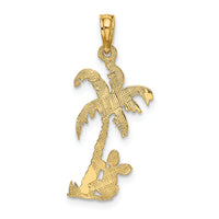 10K Palm Tree w/ Cactus Charm-10K7157
