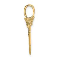 10K 3-D Arrowhead Charm-10K7165