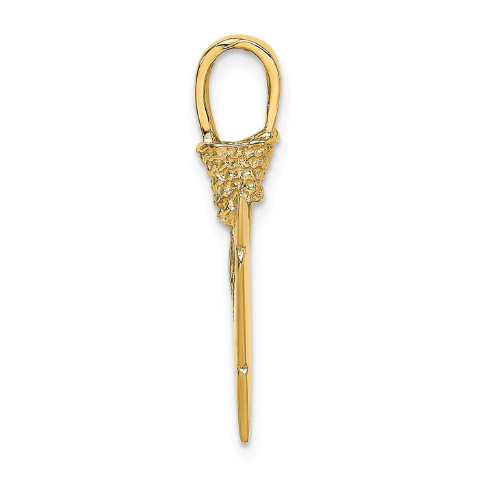 10K 3-D Arrowhead Charm-10K7165