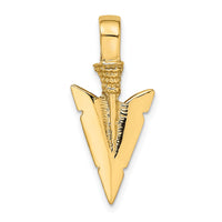 10K 3-D Arrowhead Charm-10K7165