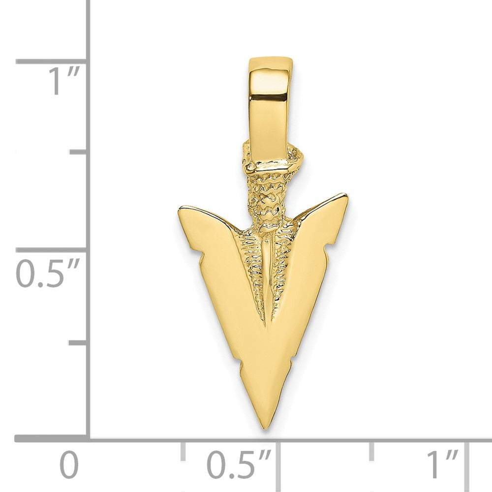 10K 3-D Arrowhead Charm-10K7165