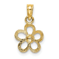10k 2-D Mini Daisy Flower Charm-10K7179
