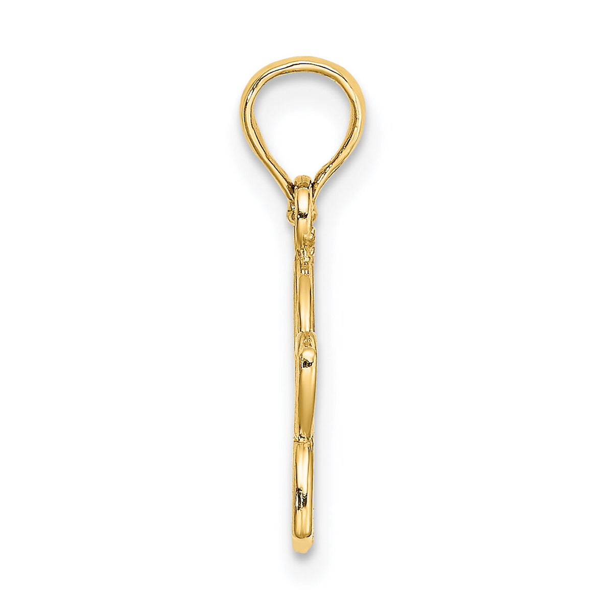 10k Cut Out Flower Charm-10K7188