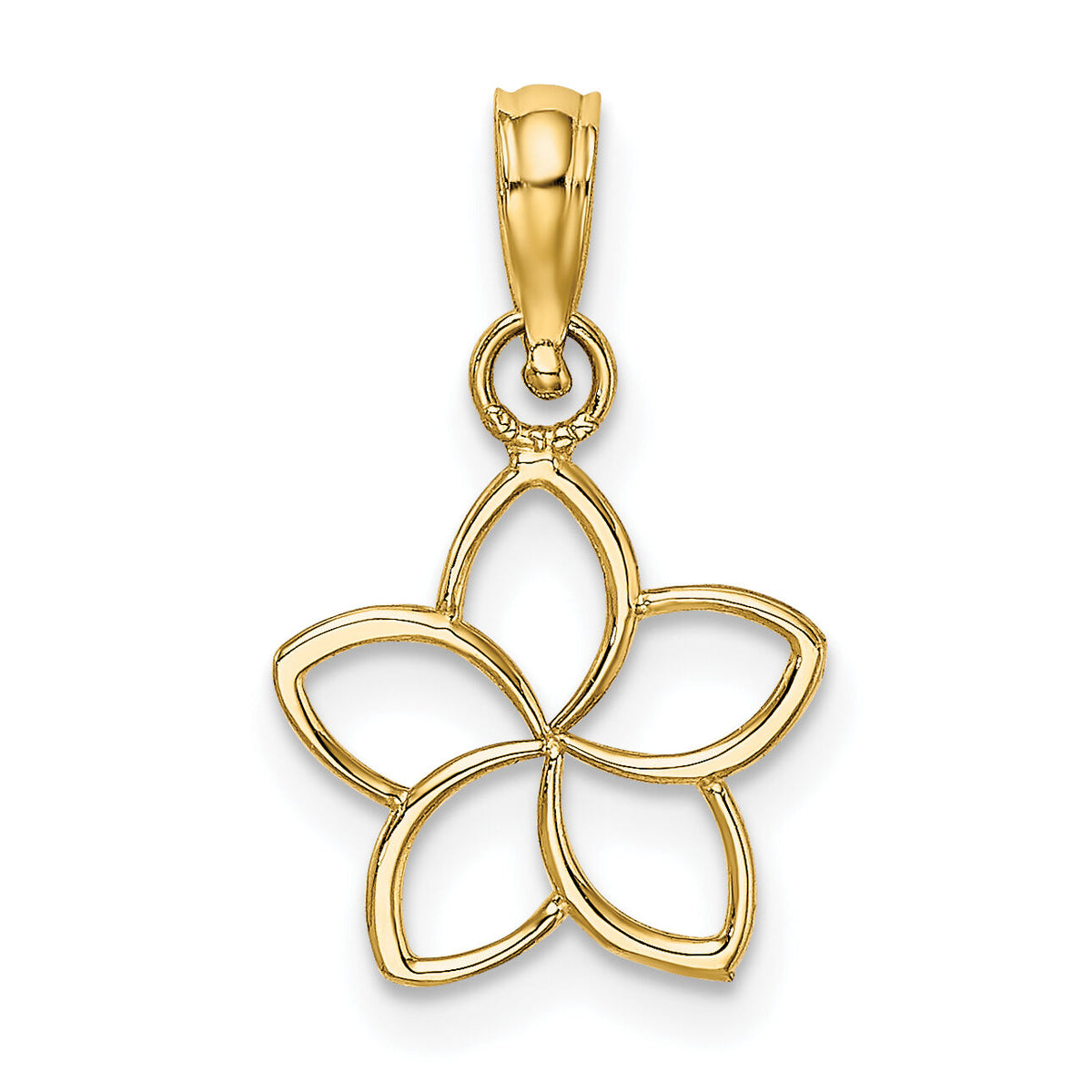 10k Cut Out Flower Charm-10K7188