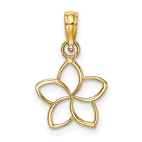 10k Cut Out Flower Charm-10K7188