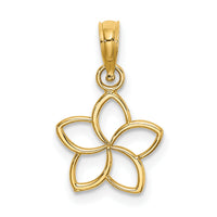 10k Cut Out Flower Charm-10K7188