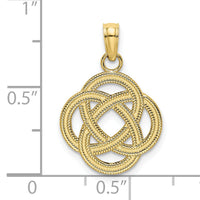 10K Small Celtic Eternity Knot Circle Charm-10K7214