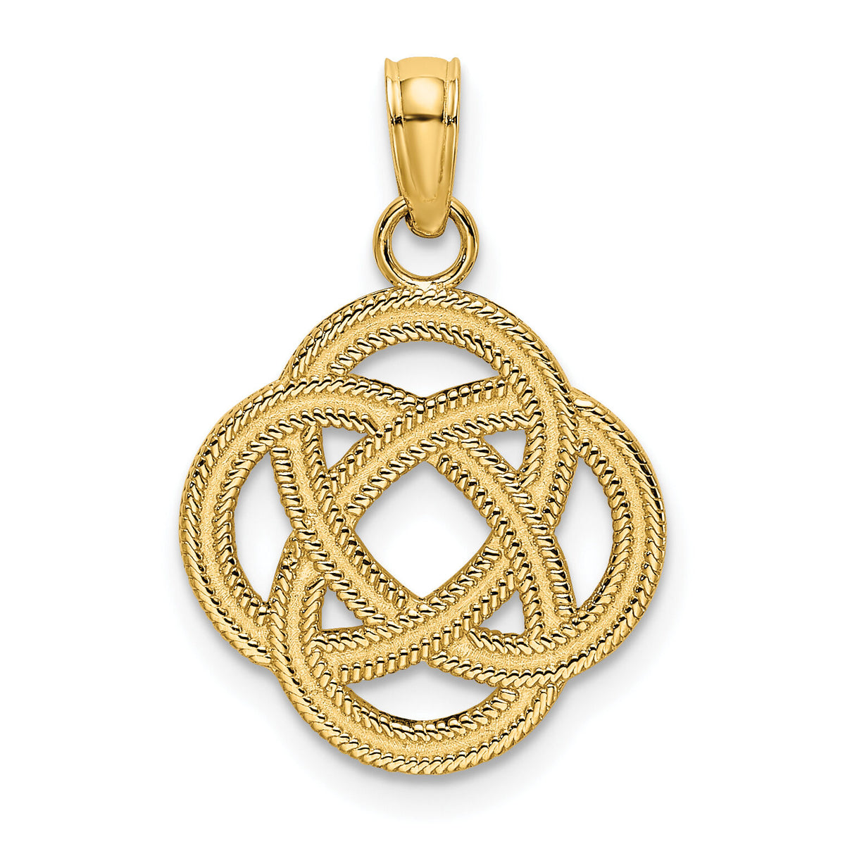 10K Small Celtic Eternity Knot Circle Charm-10K7214