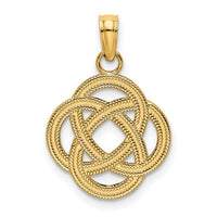 10K Small Celtic Eternity Knot Circle Charm-10K7214