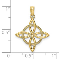 10k Small Celtic Eternity Knot Charm-10K7223