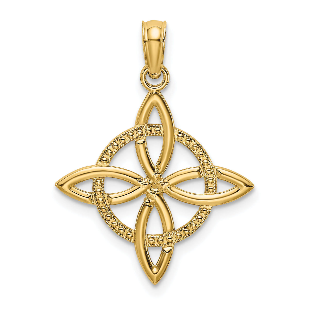10k Small Celtic Eternity Knot Charm-10K7223