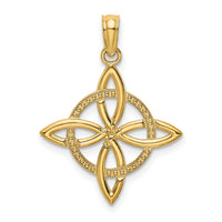 10k Small Celtic Eternity Knot Charm-10K7223