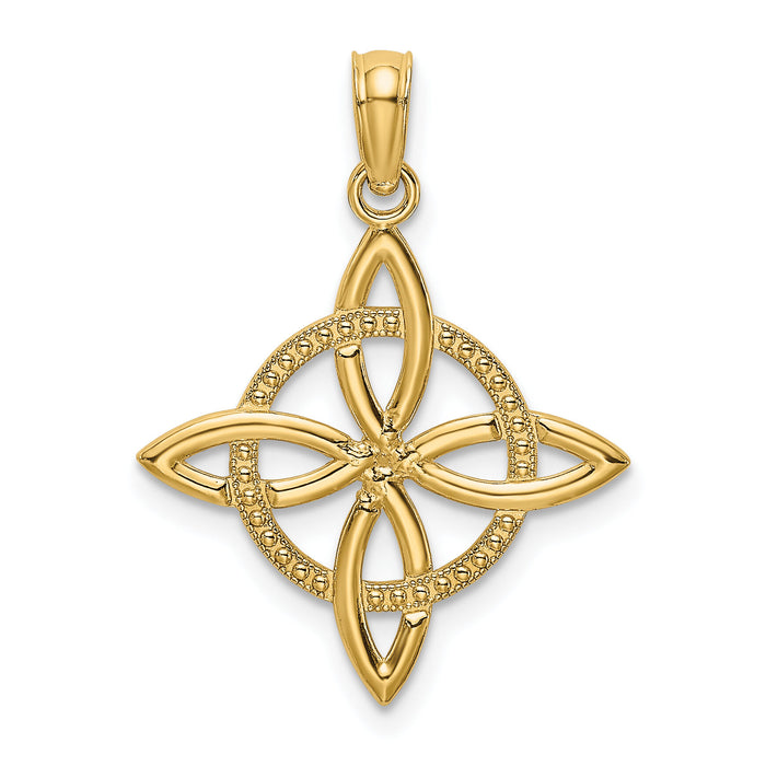 10k Small Celtic Eternity Knot Charm-10K7223