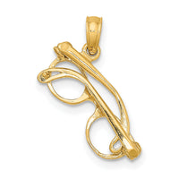 10K 3-D Moveable Sunglasses Charm-10K7248