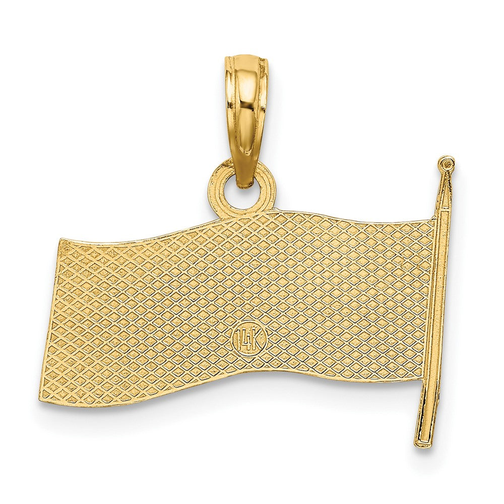 10K American Flag Charm-10K7255