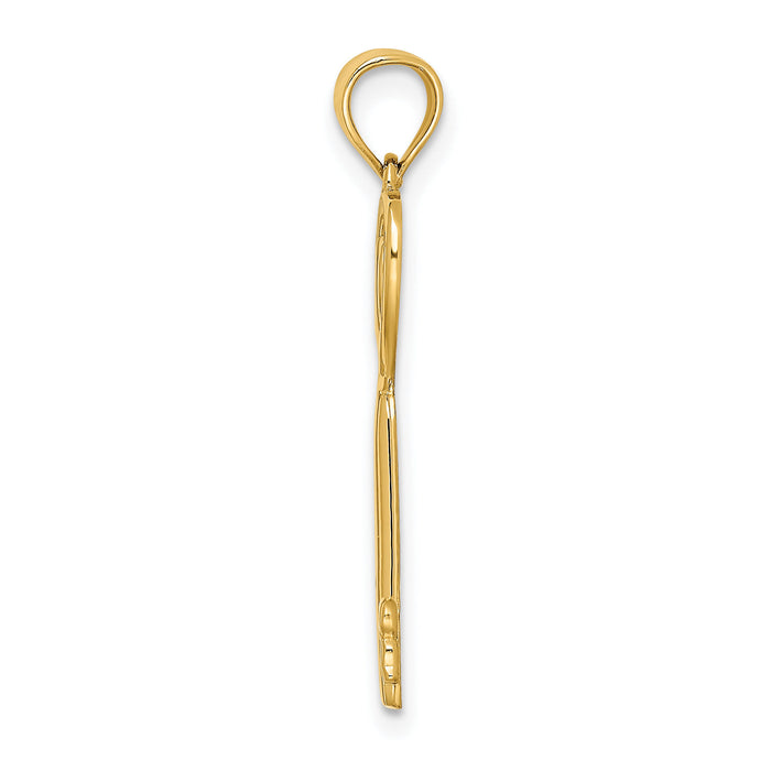 10K Key W/Heart Sweet 16 Charm-10K7289