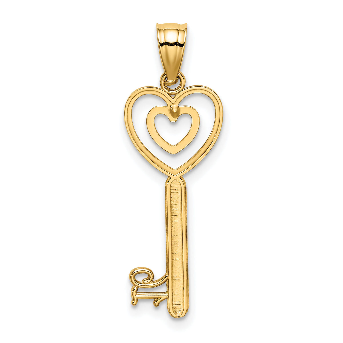 10K Key W/Heart Sweet 16 Charm-10K7289