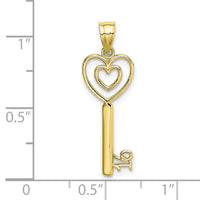 10K Key W/Heart Sweet 16 Charm-10K7289