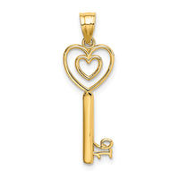 10K Key W/Heart Sweet 16 Charm-10K7289