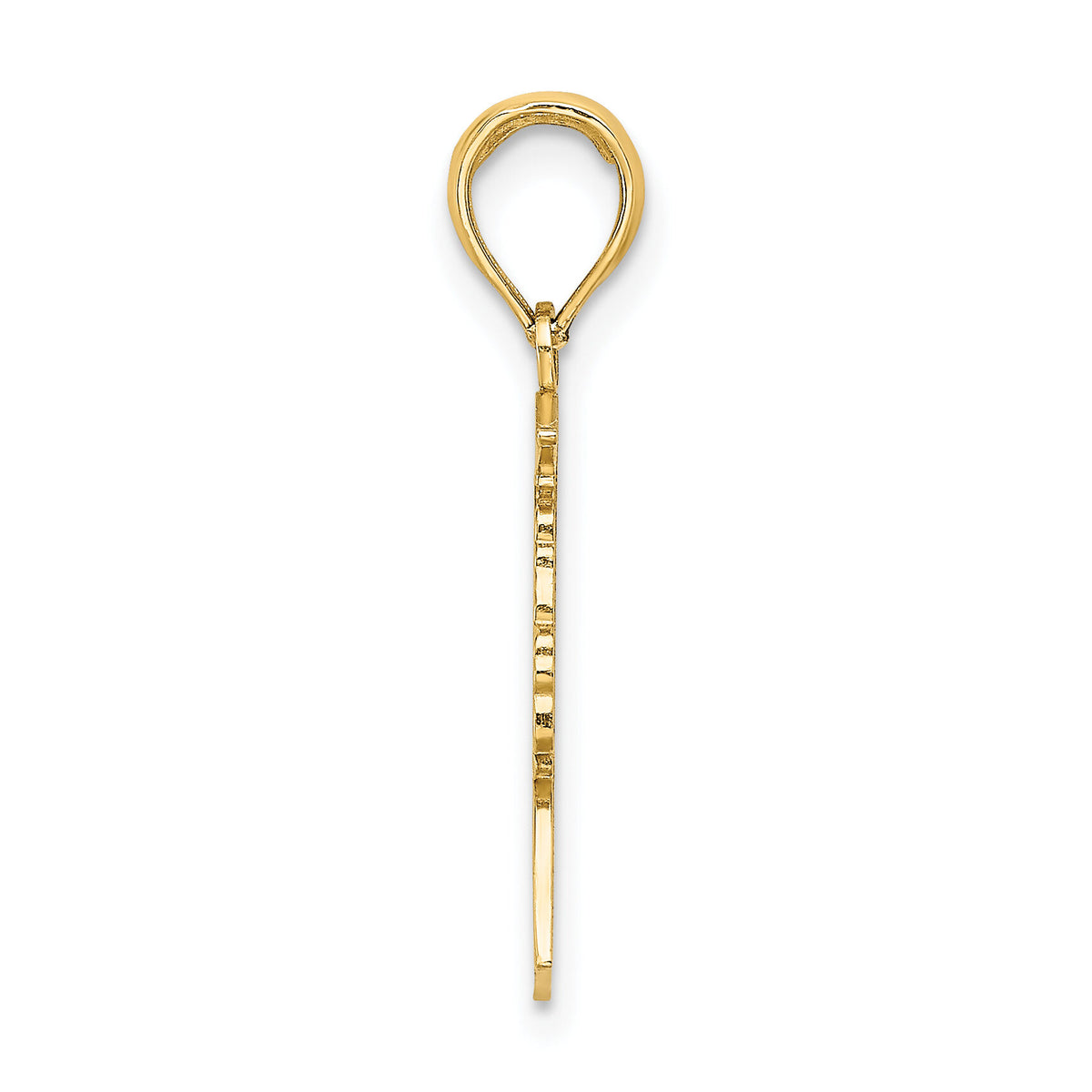 10k Polished Female Graduation Profile Charm-10K7295