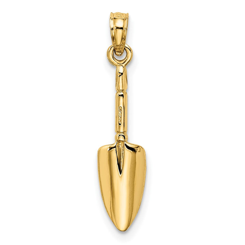 10K 3-D  Trowel Garden Tool Charm-10K7320