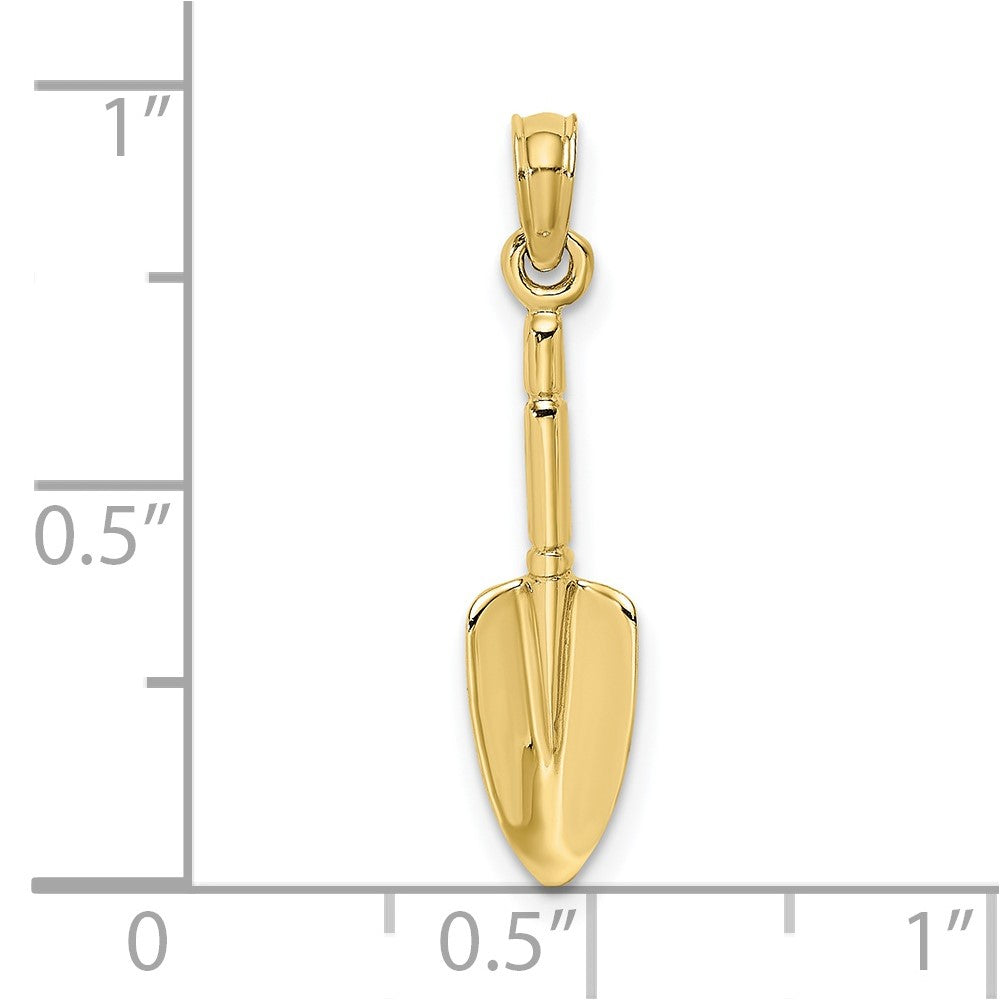 10K 3-D  Trowel Garden Tool Charm-10K7320