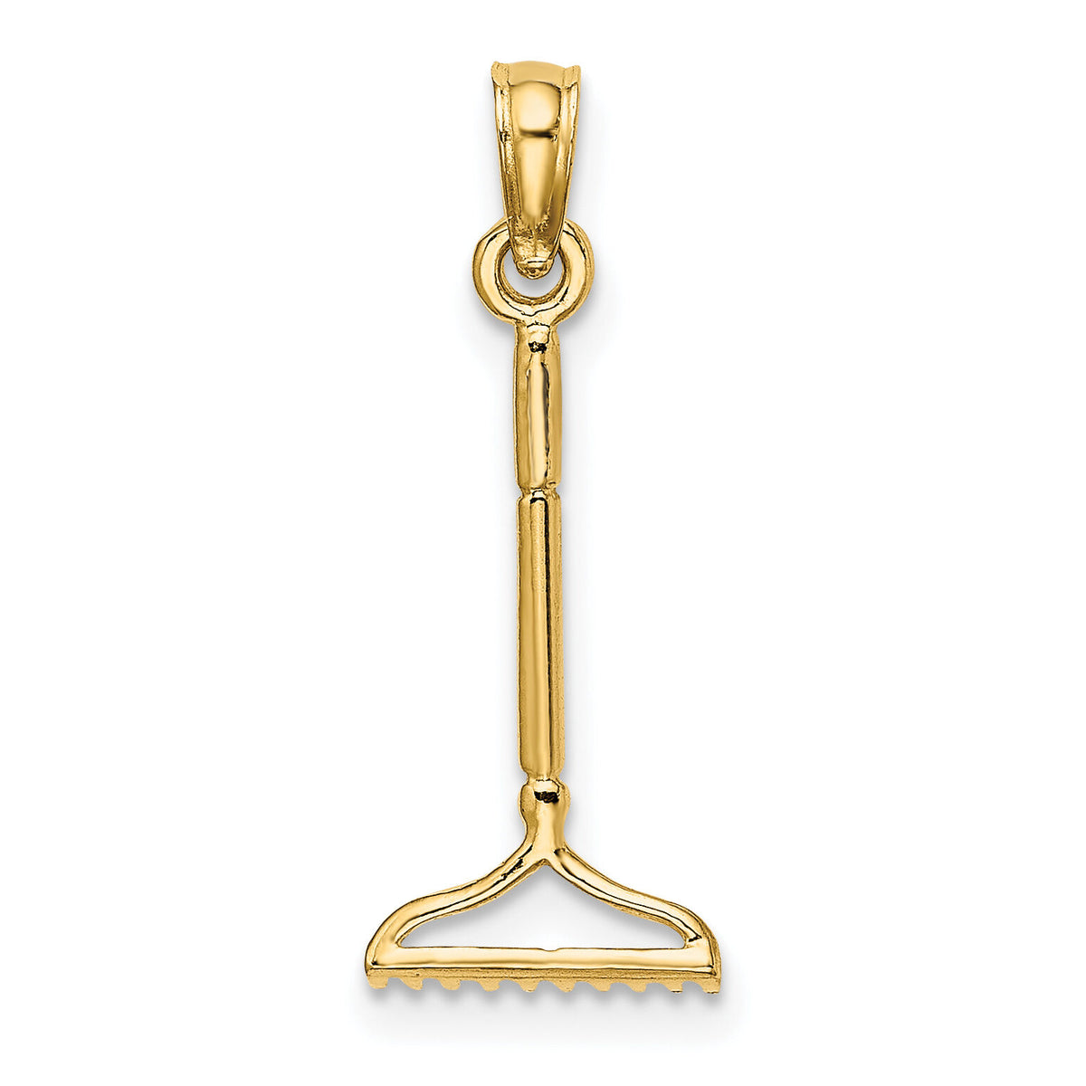 10K 3-D Landscape Rake Garden Tool Charm-10K7322