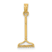 10K 3-D Landscape Rake Garden Tool Charm-10K7322