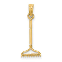 10K 3-D Landscape Rake Garden Tool Charm-10K7322