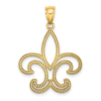 10k Fleur De Lis Pendant-10K7337