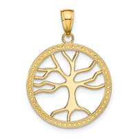 10K Large Tree Of Life In Round Frame Charm-10K7341