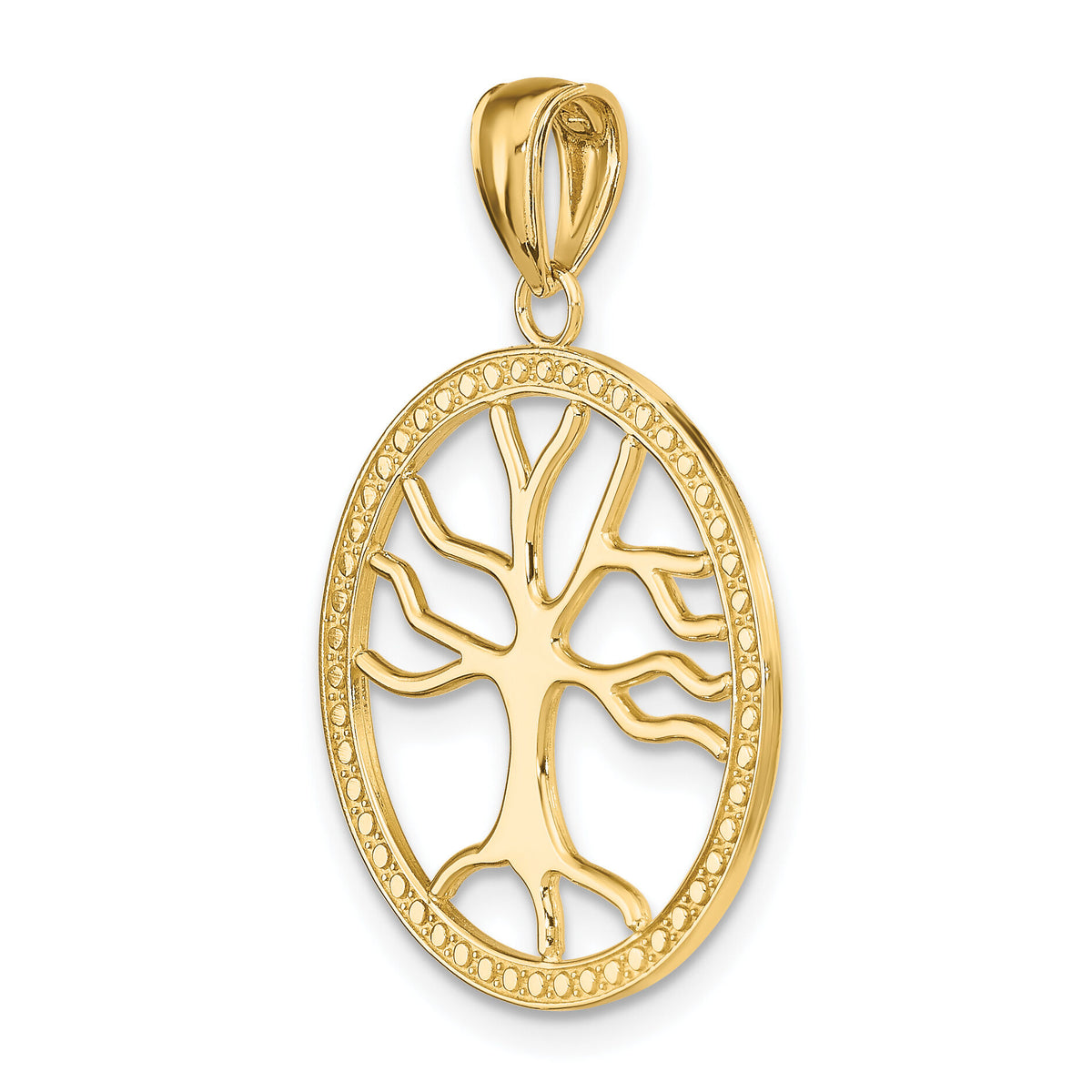 10K Large Tree Of Life In Round Frame Charm-10K7341