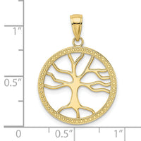 10K Large Tree Of Life In Round Frame Charm-10K7341