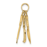 10K 3-D Moveable Garden Hand Tool Collection Charm-10K7350