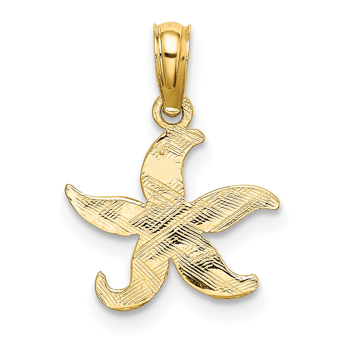 10K Flat Starfish Charm-10K7372