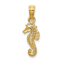 10K 2-D Mini Seahorse Charm-10K7400