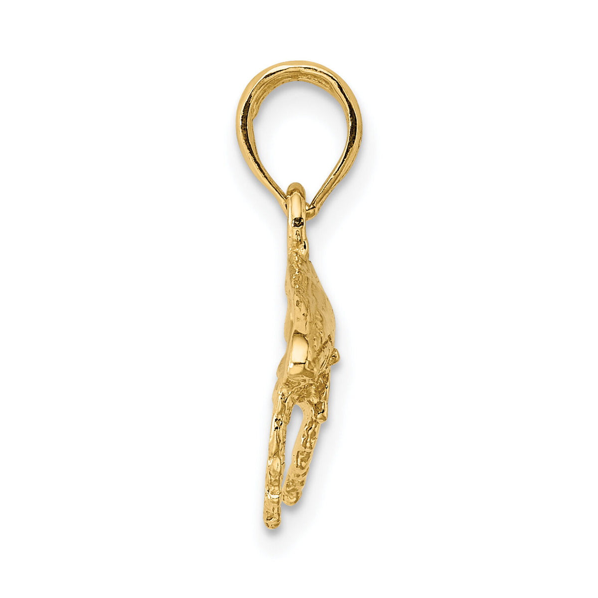 10K 2-D Whale Charm-10K7448