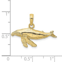 10K 2-D Whale Charm-10K7448