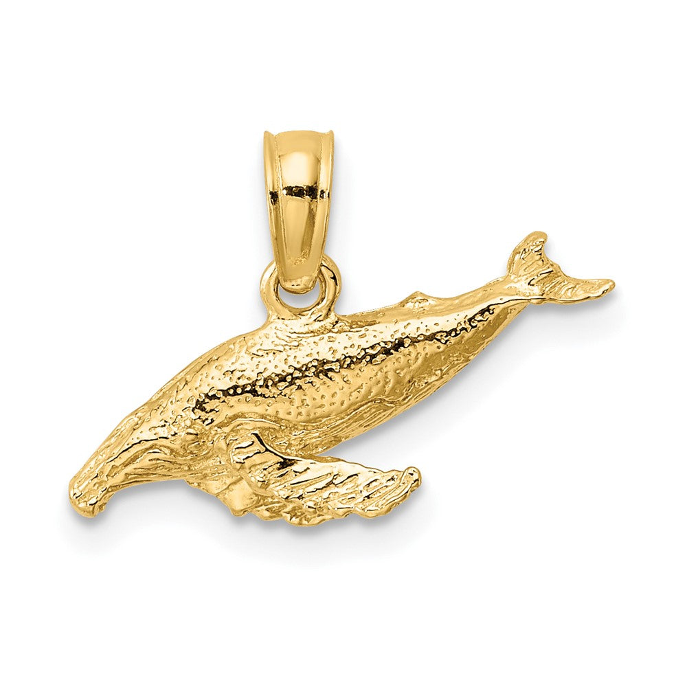 10K 2-D Whale Charm-10K7449