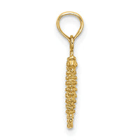10K 3-D Mini Seahorse Charm-10K7478
