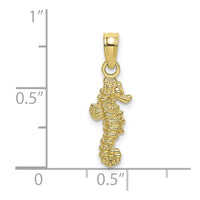 10K 3-D Mini Seahorse Charm-10K7478