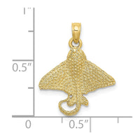 10K Textured Spotted Eagle Ray Charm-10K7487