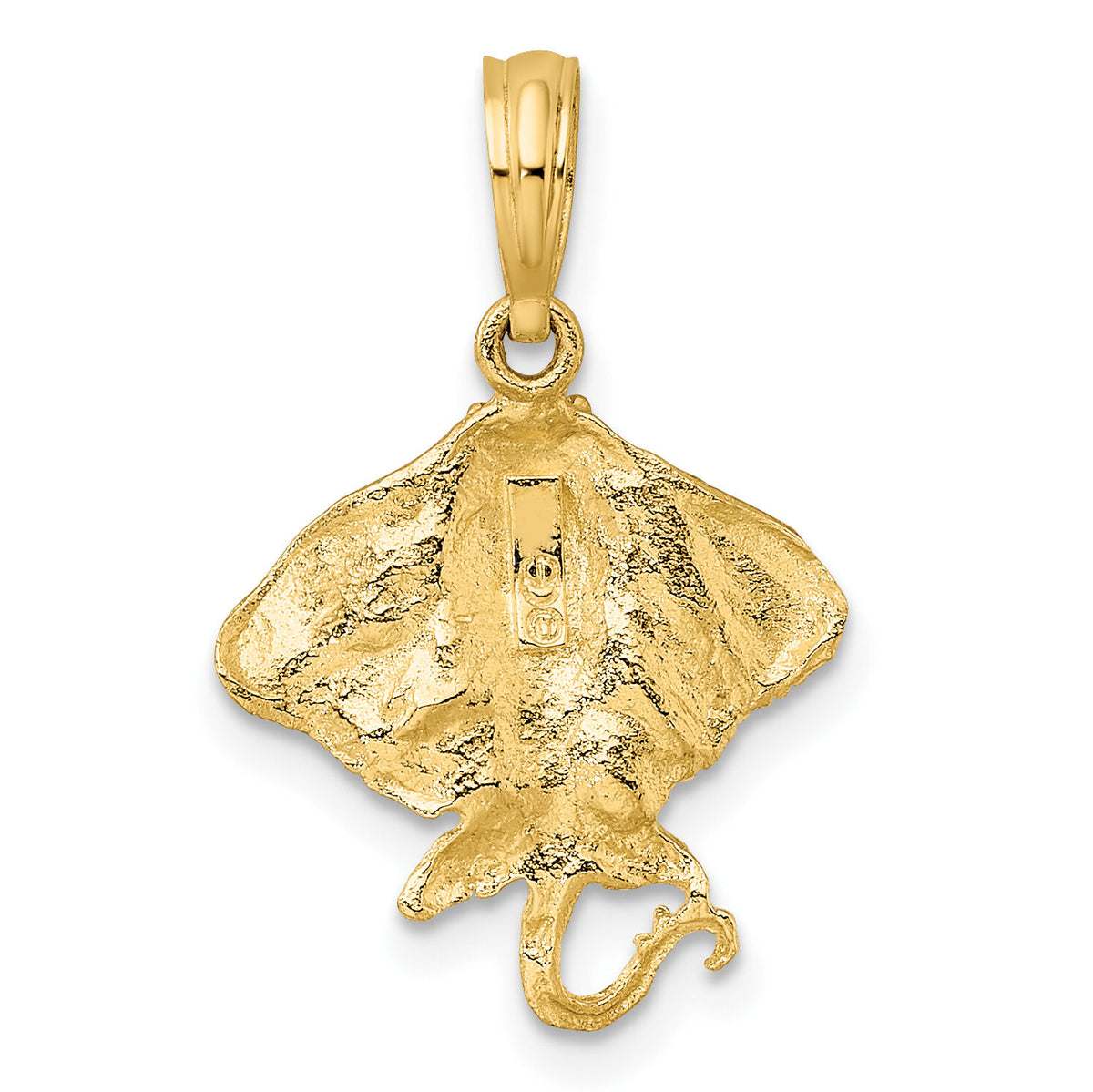 10K 2-D Stingray Charm-10K7546