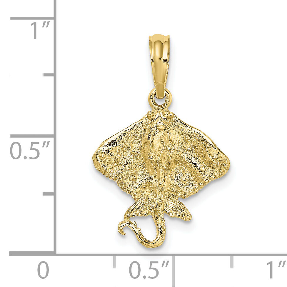 10K 2-D Stingray Charm-10K7546