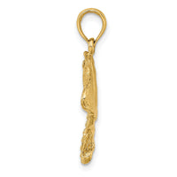 10K 2-D Stingray Charm-10K7567