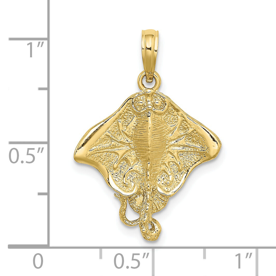 10K 2-D Stingray Charm-10K7567